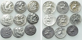 9 Drachms of Alexander the Great and Others.