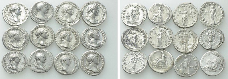 12 Denari of Trajan. 

Obv: .
Rev: .

. 

Condition: See picture.

Weig...