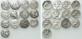 13 Drachms of Alexander the Great and the Macedonian Kings.