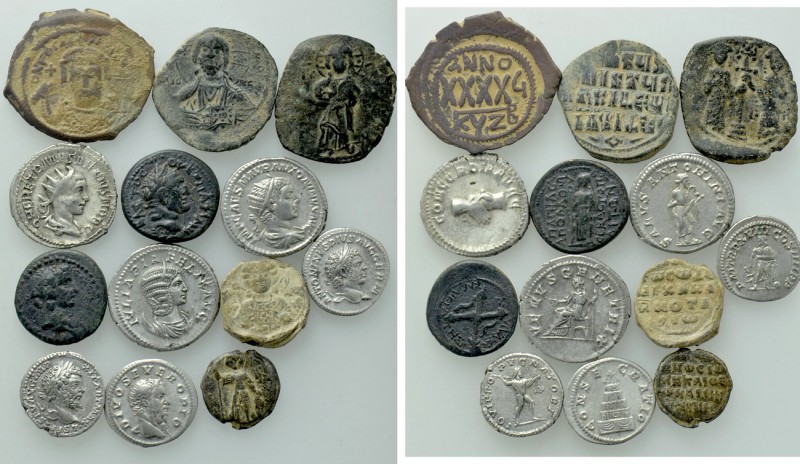 13 Roman and Byzantine Coins. 

Obv: .
Rev: .

. 

Condition: see picture...