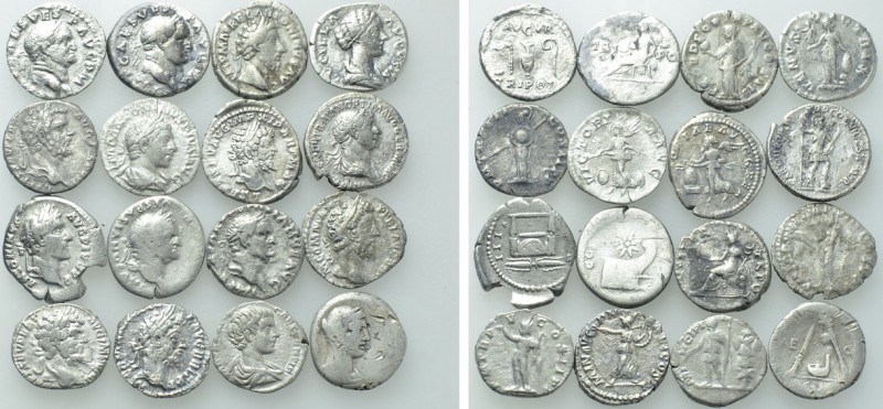 16 Roman Denari. 

Obv: .
Rev: .

. 

Condition: See picture.

Weight: ...