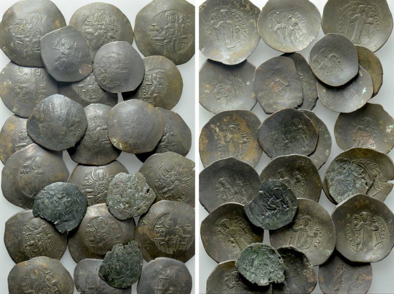 25 Byzantine Coins. 

Obv: .
Rev: .

. 

Condition: See picture.

Weigh...