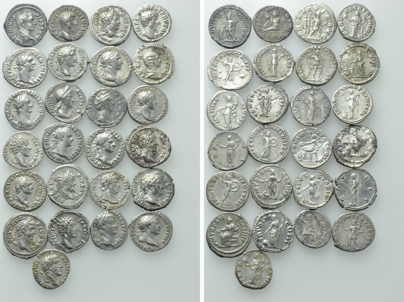 25 Roman Denari. 

Obv: .
Rev: .

. 

Condition: See picture.

Weight: ...