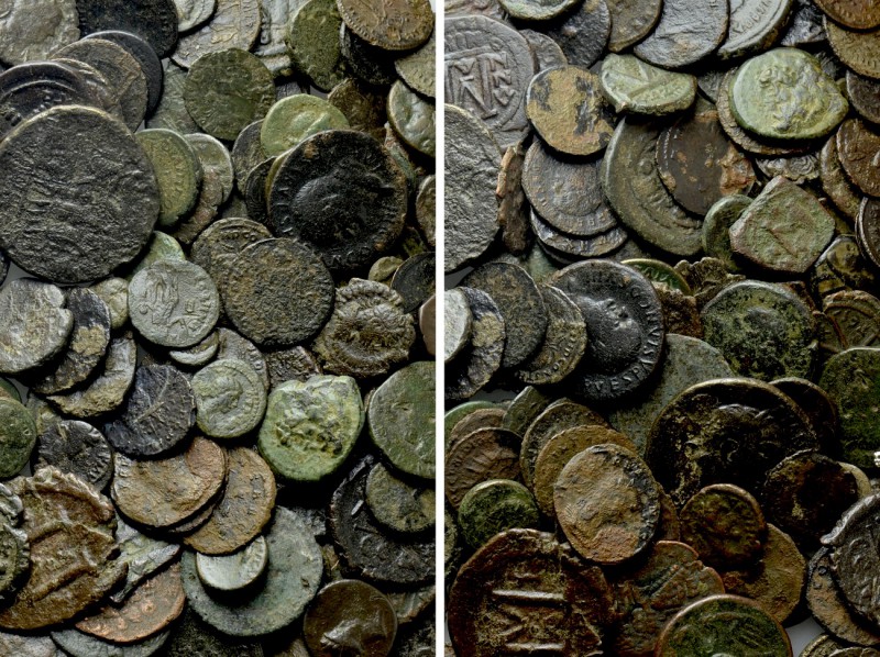 Circa 150 Ancient Coins. 

Obv: .
Rev: .

. 

Condition: see picture.

...