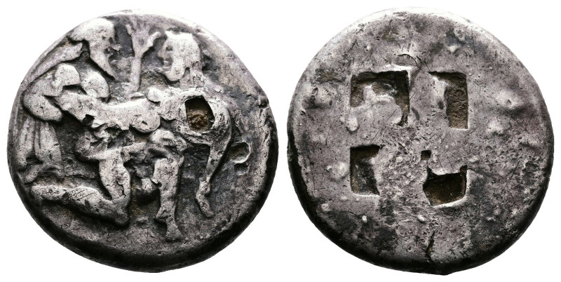 Islands off Thrace, Thasos, circa. 550-478 BC. AR Fourée Stater (21 mm. 7,70 g.)...