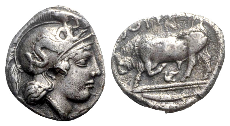 Southern Lucania, Thourioi, c. 400-350 BC. AR Stater (22mm, 7.51g, 10h). Head of...
