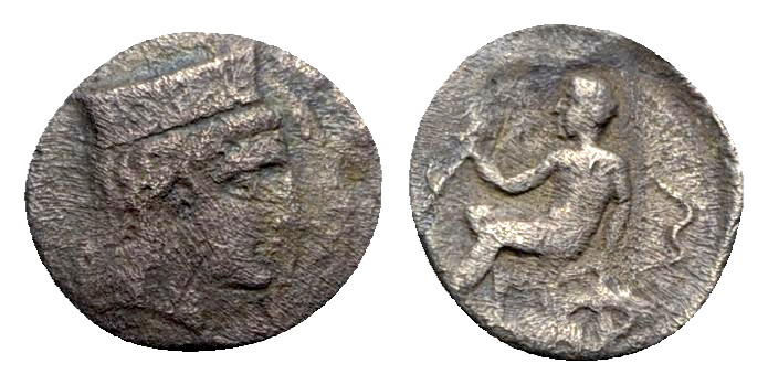 Sicily, Himera as Thermai Himerensis, c. 350-330 BC. AR Litra (11mm, 0.52g, 9h)....