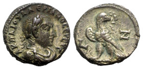 Valerian I (253-260). Egypt, Alexandria. BI Tetradrachm (21mm, 11.15g, 12h), year 7 (AD 259/60). Laureate and cuirassed bust r. R/ Eagle standing l., ...