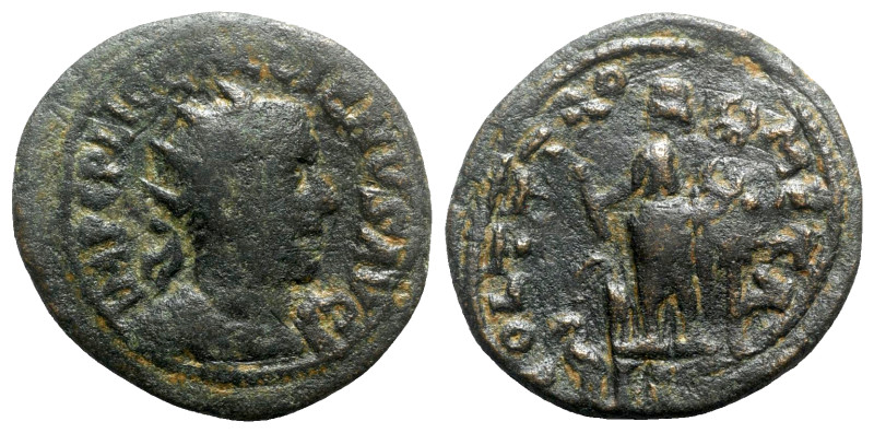 Gallienus (253-268). Phoenicia, Tyre. Æ Dichalkon (31mm, 16.21g, 6h). Radiate, d...