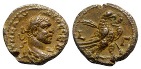 Claudius II (268-270). Egypt, Alexandria. BI Tetradrachm (21mm, 8.69g, 11h), year 3 (AD 270). Laureate, draped and cuirassed bust r. R/ Eagle standing...