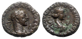 Aurelian and Vaballathus (270-275). Egypt, Alexandria. BI Tetradrachm (20mm, 9.09g, 12h), year 2 of Aurelian and year 5 of Vaballathus (AD 271/2). Lau...