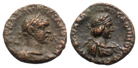 Aurelian and Vaballathus (270-275). Egypt, Alexandria. BI Tetradrachm (21mm, 9.68g, 11h), year 1 of Aurelian and RY 4 of Vaballathus (AD 270/1). Laure...