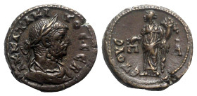 Tacitus (275-276). Egypt, Alexandria. BI Tetradrachm (21mm, 8.10g, 11h), year 1 (275/6). Laureate, draped and cuirassed bust r. R/ Dikaiosyne standing...