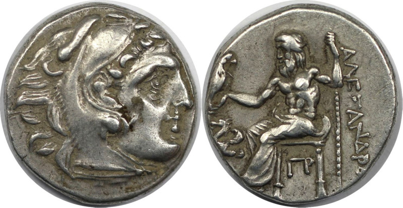 Griechische Münzen, MACEDONIA. Alexander III. „der Große“ (336-323 v. Chr.). AR ...