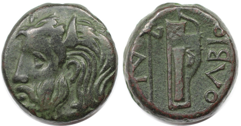 Griechische Münzen, BOSPORUS. Tetrahalk 300-280 v. Chr. (9,68 g. 21,5 mm). Vs.: ...