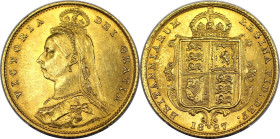 Europäische Münzen und Medaillen, Großbritannien / Vereinigtes Königreich / UK / United Kingdom. Victoria (1837-1901). 1/2 Sovereign 1887, London. Jub...