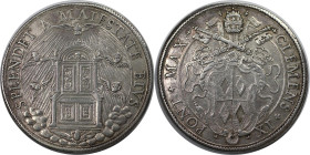 Europäische Münzen und Medaillen, Italien / Italy. Clemens IX. 1 Piastra 1667-1669. Silber. Dav. 4072. Vorzüglich