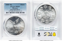 Estados Unidos silver "Libertad" Onza 2008-Mo MS69 PCGS, Mexico City mint, KM639. HID09801242017 © 2024 Heritage Auctions | All Rights Reserved www.HA...