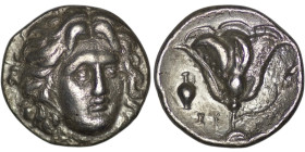 Island of Caria. Rhodos. Rhodes. Circa 305-275 BC. AR Didrachm