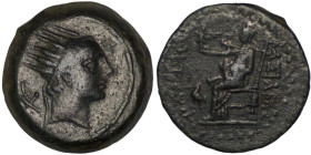 Seleucid Empire. Antiochos IV Epiphanes (175-164 BC). Æ Tetrachalkon. Seleukeia on the Tigris mint