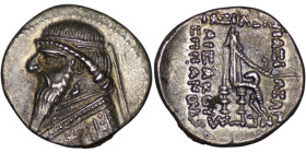 Parthian Empire. Mithradates II (121-91 BC|). AR Drachm. Ekbatana