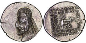 Parthian Empire. Mithradates II (121-91 BC|). AR Drachm. Ekbatana