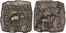 Indo-Greek. Apollodotus I Soter (ca. 180-160 BC). AR Square Drachm