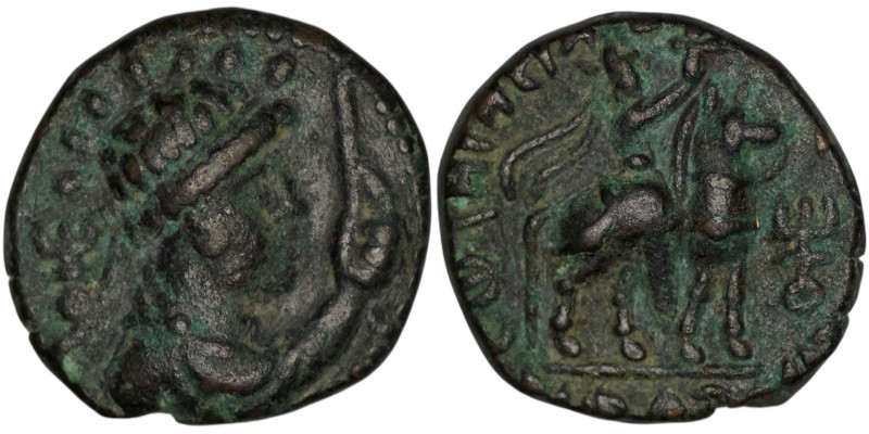 Kushan Empire. Vima Takto (Soter Megas) (circa AD 80-100). Æ Tetradrachm (8.74g/...