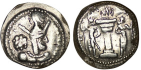 Sasanian Empire. Shapur I (240-272). Silver-Plated Fourrée Obol