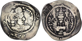 Hephtalite. Anonymous (ca. 486-490). AR Drachm