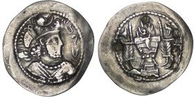 Hephtalite. Anonymous (ca. 486-490). AR Drachm