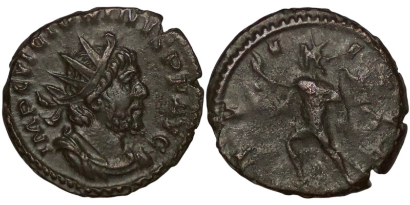 Roman Imperial. Victorinus, Romano-Gallic Emperor (269-271). AR Antoninianus (3....