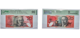 Australia Commonwealth 2005 20 Dollars Polymer PMG Gem Uncirculated 66 EPQ P 53 P 59 TBB 221