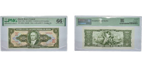 Brazil Federative Republic of Brazil 1967 1 Centavo (overprinted on P# 177) Paper PMG Gem Uncirculated 66 EPQ P 183 AI Notes C113 AI Notes C114 PMLC 5...