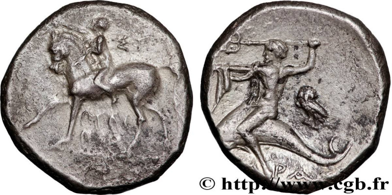 CALABRIA - TARAS
Type : Nomos, statère ou didrachme 
Date : c. 250 AC. 
Mint nam...