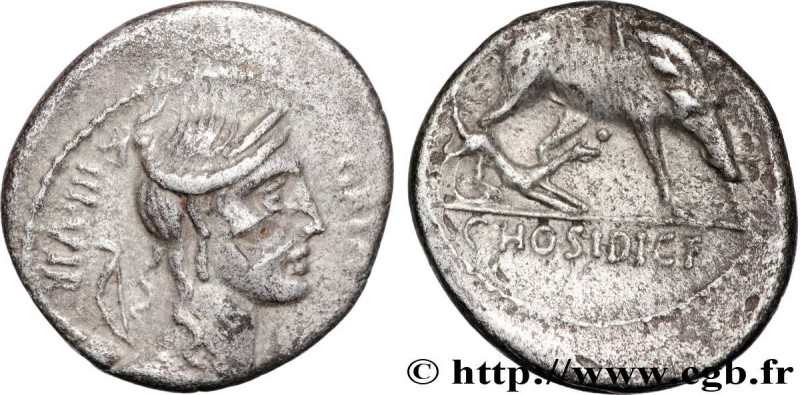 HOSIDIA
Type : Denier 
Date : 68 AC. 
Mint name / Town : Rome 
Metal : silver 
M...