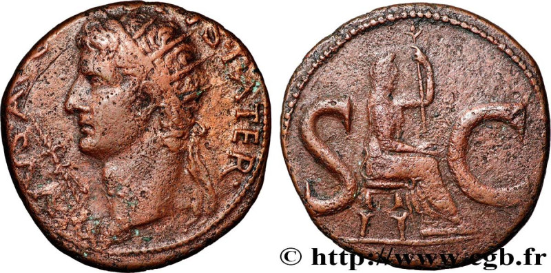 AUGUSTUS
Type : As 
Date : 15-16 
Mint name / Town : Rome 
Metal : copper 
Diame...