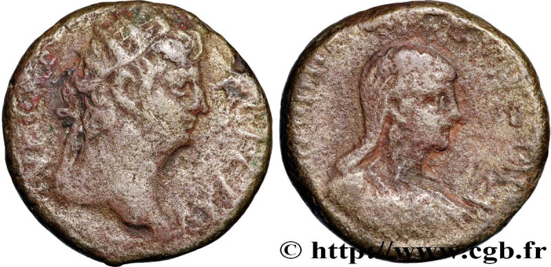 NERO and POPPAEA
Type : Tétradrachme 
Date : an 11 
Mint name / Town : Alexandri...