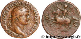 DOMITIANUS
Type : As 
Date : 77-78 
Mint name / Town : Lyon 
Metal : copper 
Diameter : 27  mm
Orientation dies : 7  h.
Weight : 9,90  g.
Rarity : R2 ...