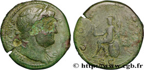 HADRIAN
Type : Sesterce 
Date : 126 
Mint name / Town : Rome 
Metal : copper 
Diameter : 33,5  mm
Orientation dies : 6  h.
Weight : 23,65  g.
Officine...