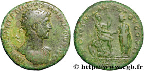 HADRIAN
Type : Dupondius 
Date : 118 
Mint name / Town : Rome 
Metal : copper 
Diameter : 26,5  mm
Orientation dies : 6  h.
Weight : 12,49  g.
Rarity ...