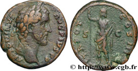 ANTONINUS PIUS
Type : As 
Date : 140-144 
Mint name / Town : Rome 
Metal : copper 
Diameter : 27  mm
Orientation dies : 11  h.
Weight : 11,25  g.
Rari...