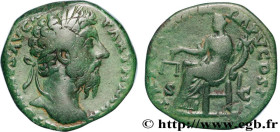 MARCUS AURELIUS
Type : Sesterce 
Date : 168 
Mint name / Town : Rome 
Metal : copper 
Diameter : 28  mm
Orientation dies : 1  h.
Weight : 23,41  g.
Of...