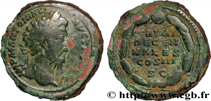 MARCUS AURELIUS
Type : Sesterce 
Date : juin - septembre 
Date : 171 
Mint name ...