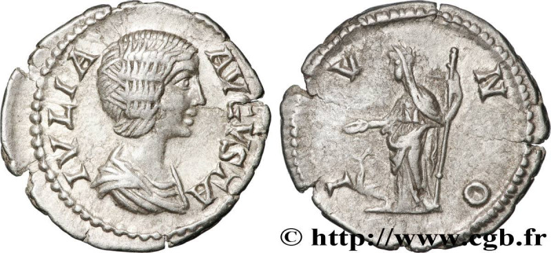 JULIA DOMNA
Type : Denier 
Date : 209 
Mint name / Town : Rome 
Metal : silver 
...