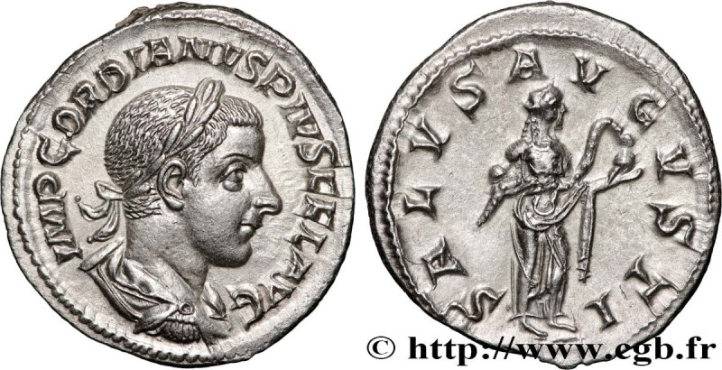 GORDIAN III
Type : Denier 
Date : mi 
Date : 240 
Mint name / Town : Rome 
Metal...