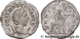HERENNIA ETRUSCILLA
Type : Antoninien 
Date : 250 
Mint name / Town : Rome 
Metal : billon 
Millesimal fineness : 400  ‰
Diameter : 22,5  mm
Orientati...