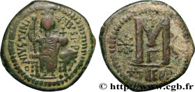JUSTINIAN I
Type : Follis 
Date : 529-533 
Mint name / Town : Theoupolis (Antioche) 
Metal : copper 
Diameter : 32  mm
Orientation dies : 5  h.
Weight...