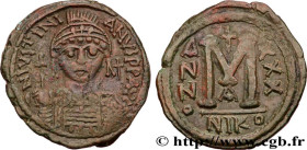 JUSTINIAN I
Type : Follis 
Date : an 30 
Mint name / Town : Nicomédie 
Metal : copper 
Diameter : 33,5  mm
Orientation dies : 6  h.
Weight : 16,15  g....