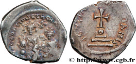 HERACLIUS and HERACLIUS CONSTANTINE
Type : Hexagramme 
Date : 615-625 
Mint name / Town : Constantinople 
Metal : silver 
Diameter : 23  mm
Orientatio...